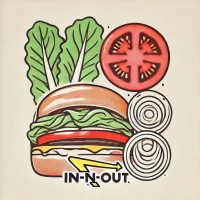 In-N-Outのハンバーガー